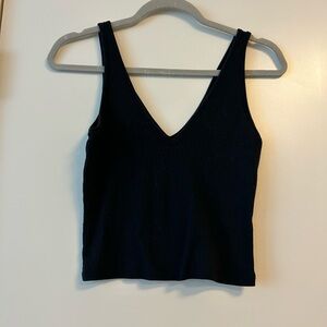 Nordstrom BP cropped black tank top size xxs